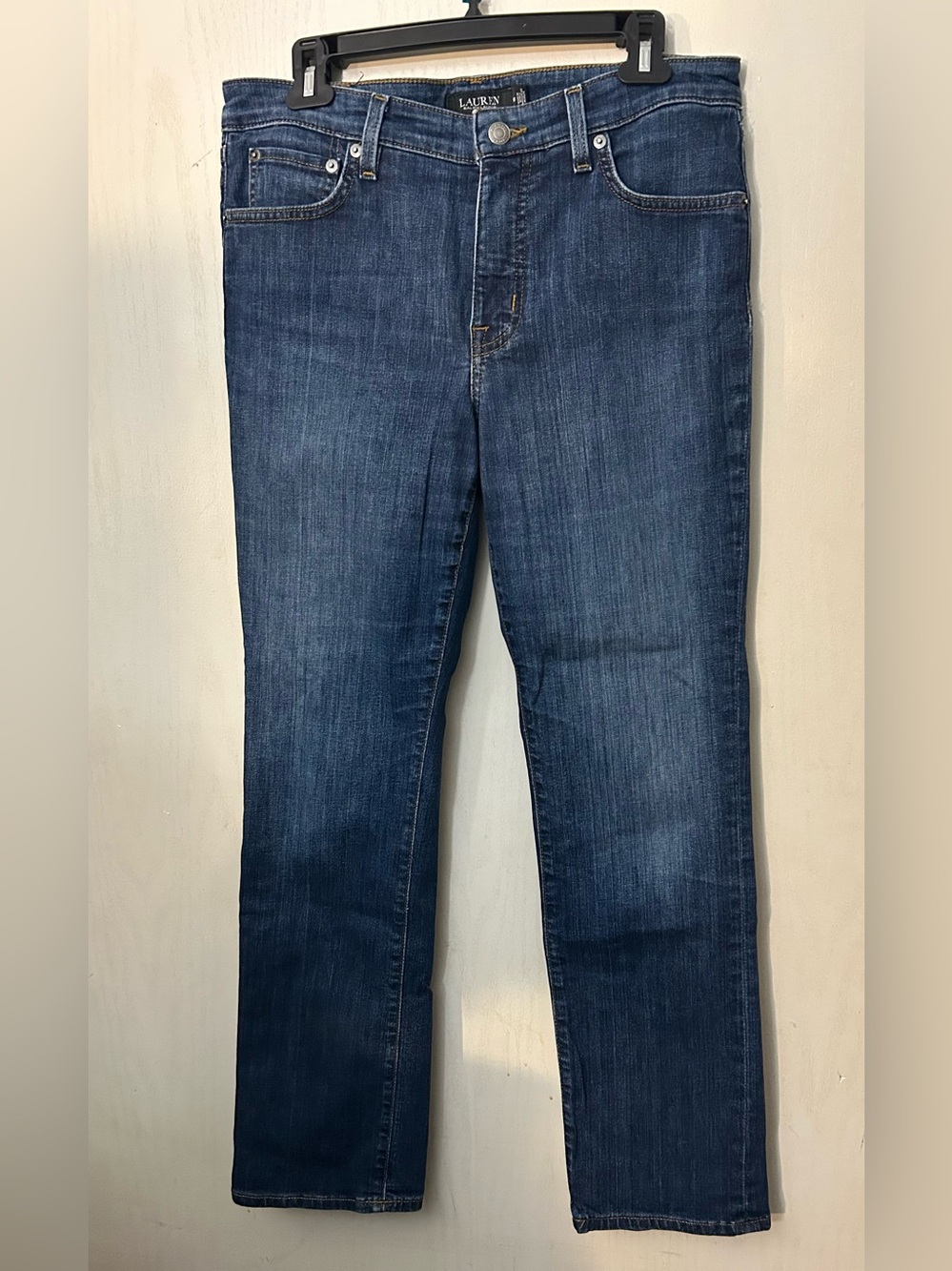 Lauren Ralph Lauren Women’s Size 10 Straight Leg Jeans Dark Wash Stretch